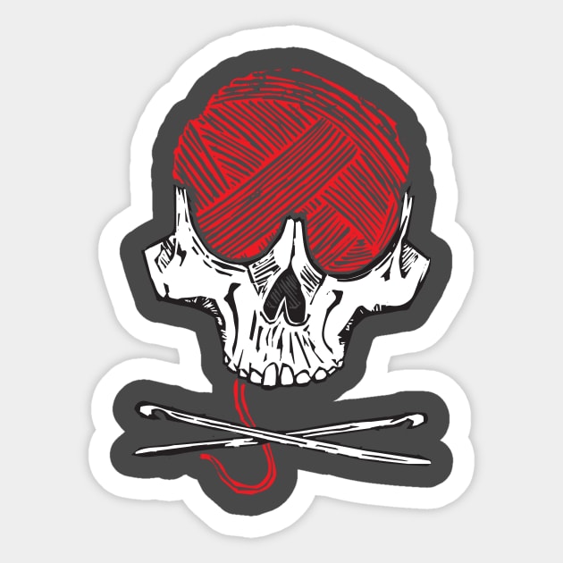 Crochet Badass Sticker by Chantage Jones